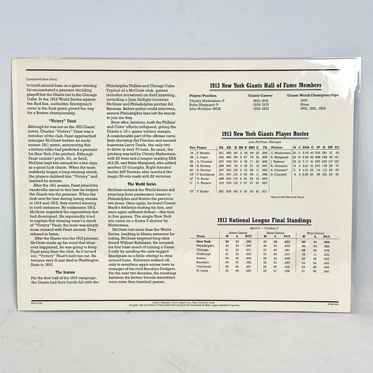 Vintage-style document with text and tables on a white background