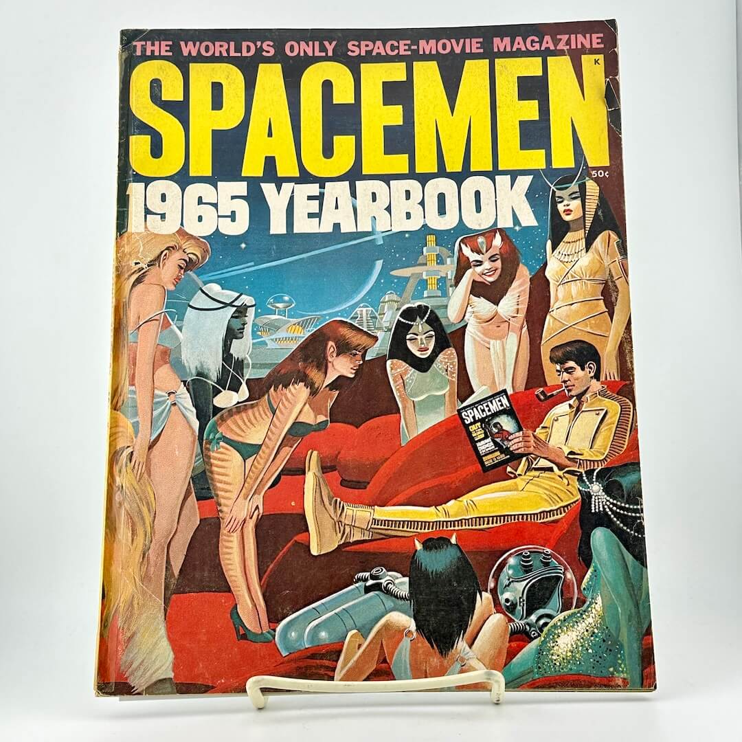 1965 Yearbook for 'Spacemen' on a white background.