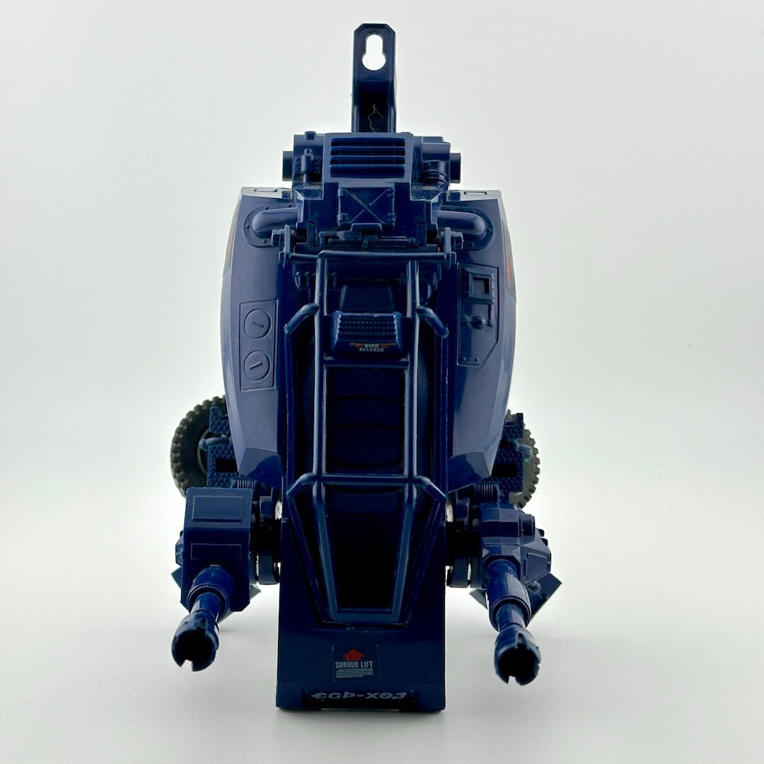 Close up of top of vehicle to show broken hinge on left roll cage hinge.