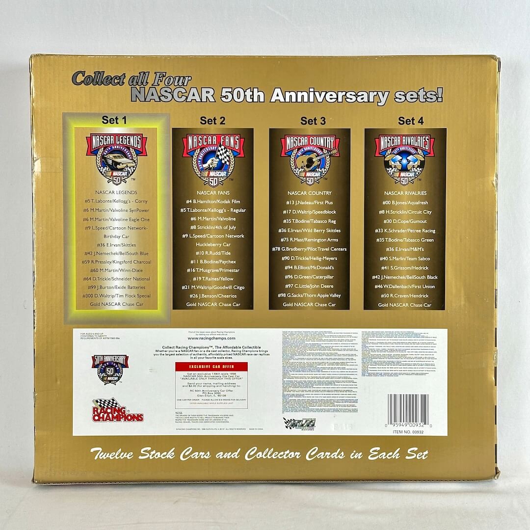 NASCAR 50th Anniversary Set 1: NASCAR Legends - 1998 - Racing Champions