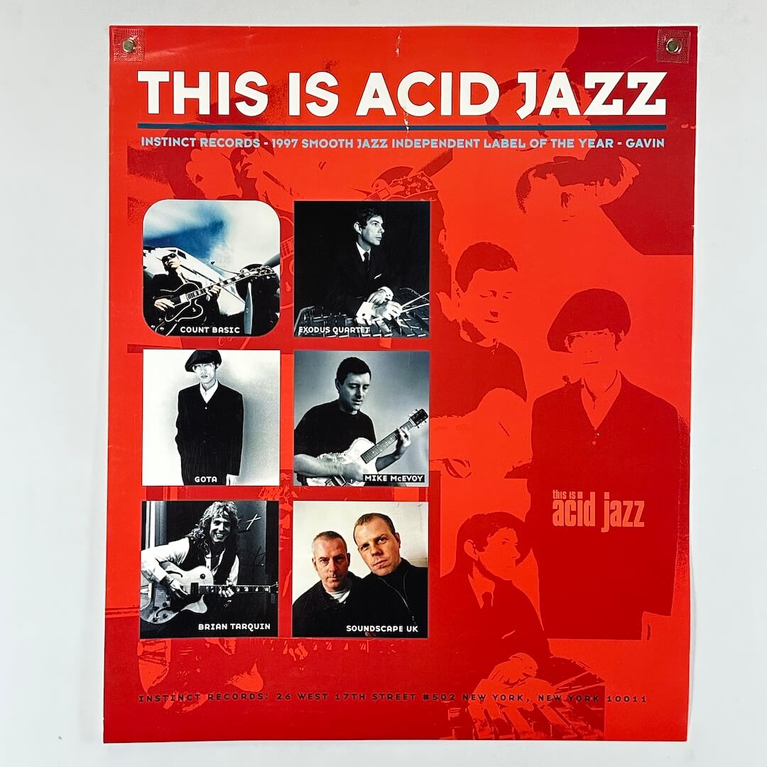 This Is Acid Jazz - 1997 - Record Store Promo Poster