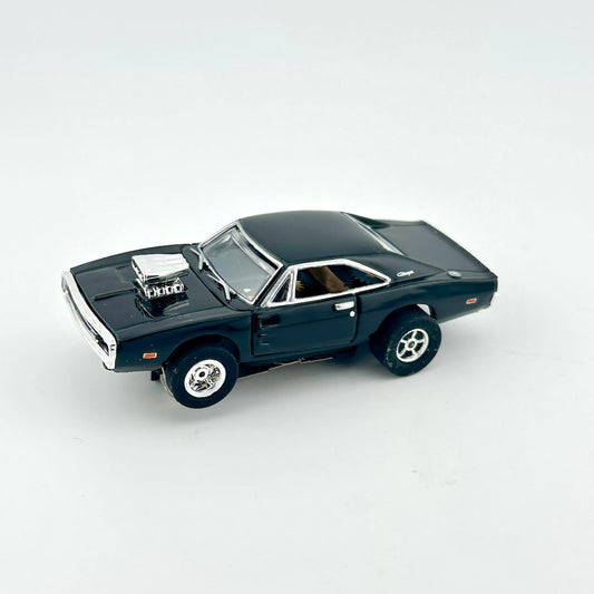 Model of a classic muscle car on a white background