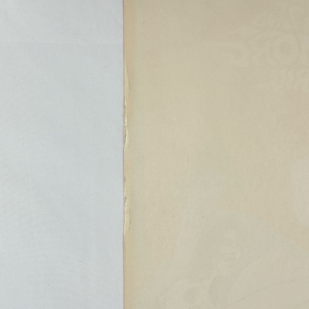 Edge detail of poster back.