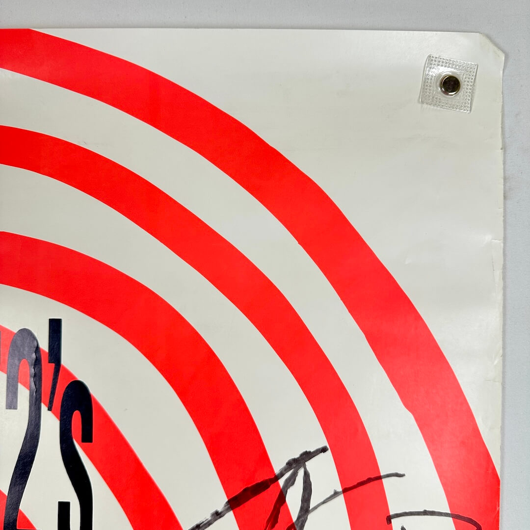 Top right corner of poster with rolled corner and some wear to edge.