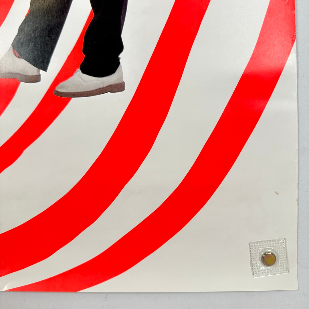 Bottom right corner of poster showing very light edge wear by coner but sharp corner.