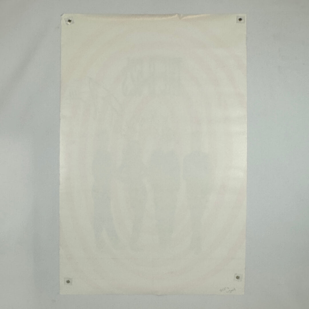 Backside of poster to show no damage to face.