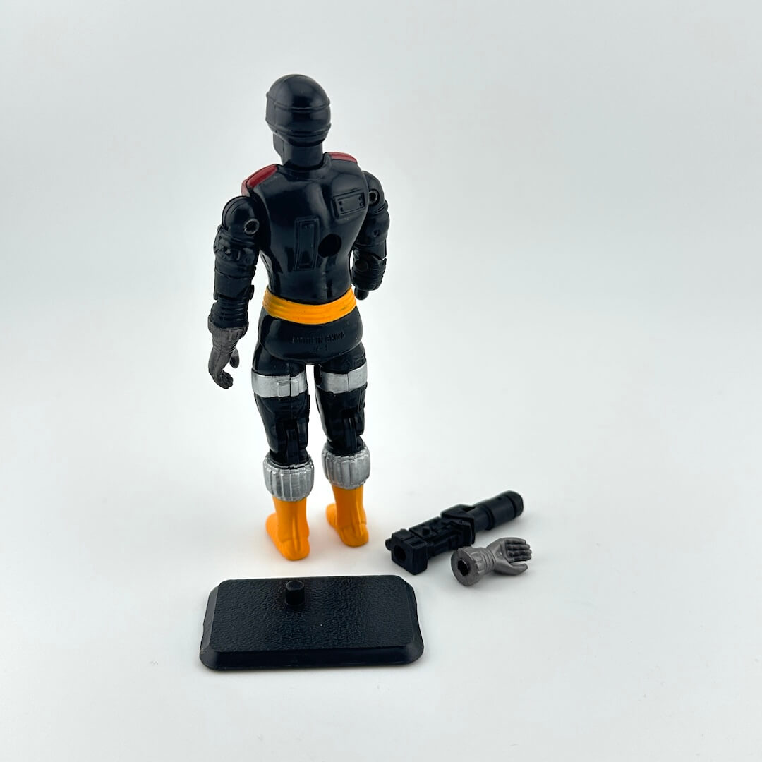 Toy figure with accessories on a white background