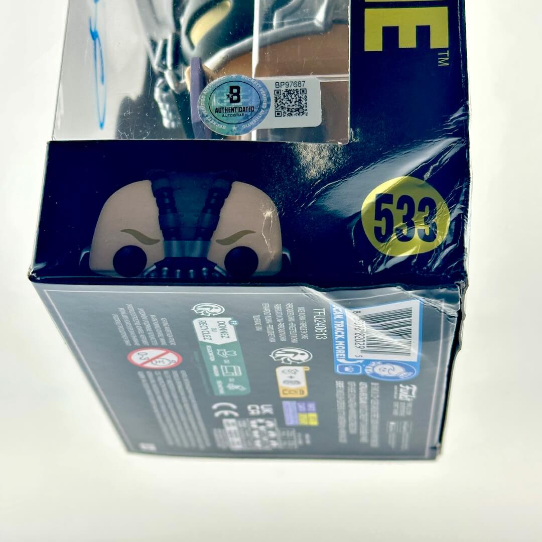 Box with a character design and visible branding on a white background