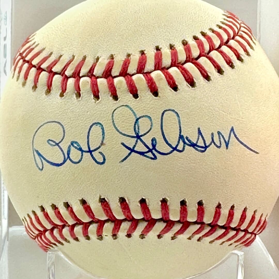 Close up of signature across sweet spot.