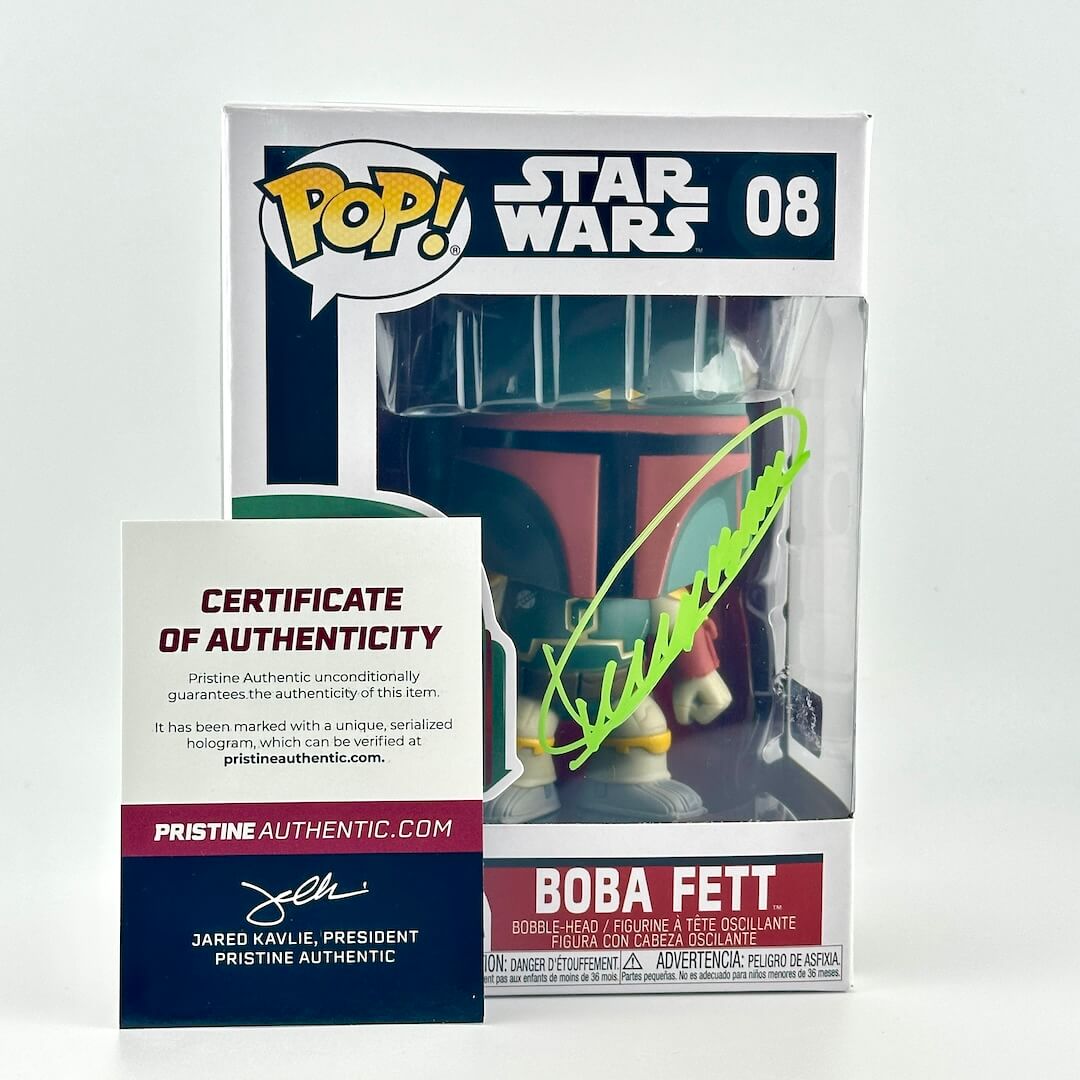 Funko Pop! Boba Fett figure packaging with Star Wars branding on a white background