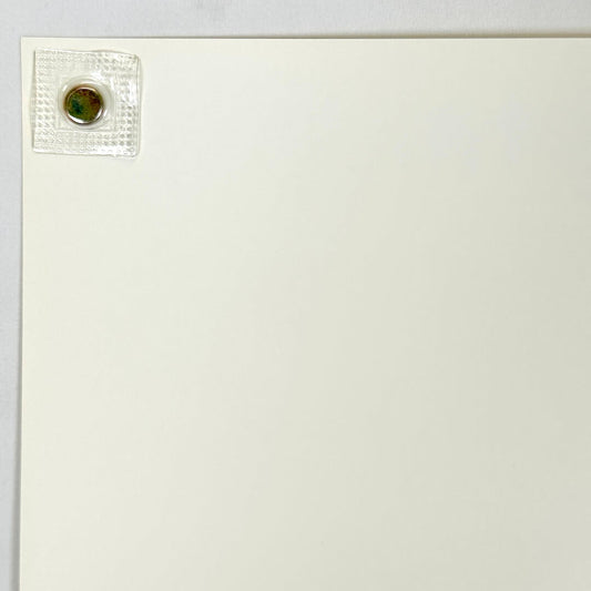 Top left corner of poster with crisp corner and clean edges showing mint condition.