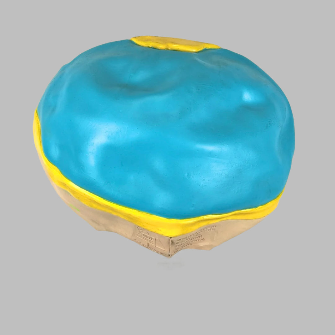 Back of mask to show no damage and opening for wear with copyright information.