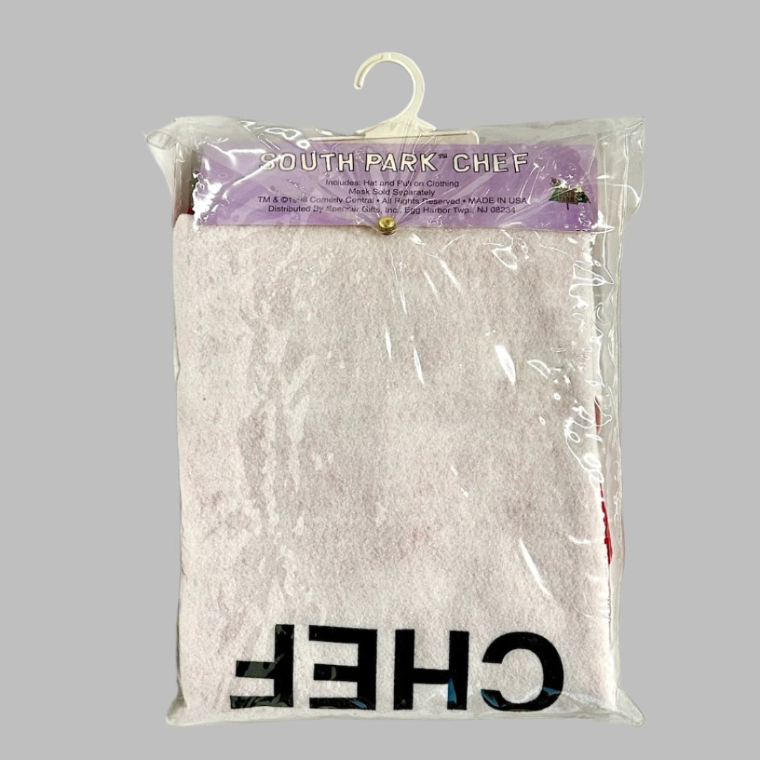 Back of bag with costume to show its pristine nature.