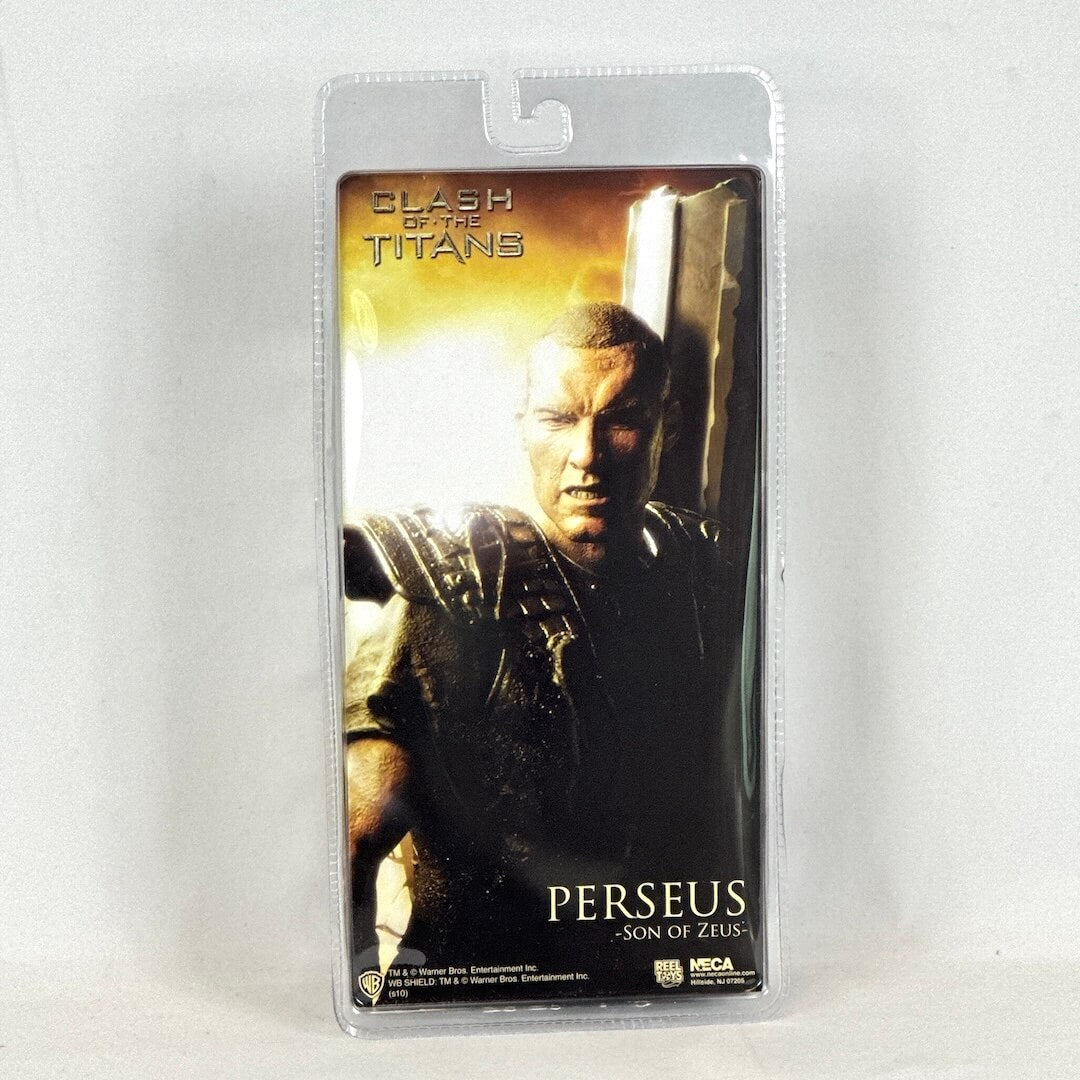 Packaged figure of Perseus from 'Clash of the Titans' on a white background