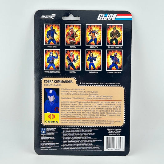 Back of a G.I. Joe action figure packaging.