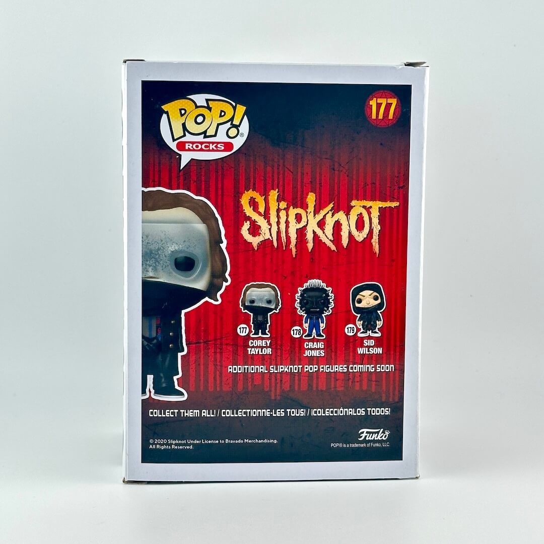 Funko Pop! Rocks Slipknot vinyl figure packaging on a white background