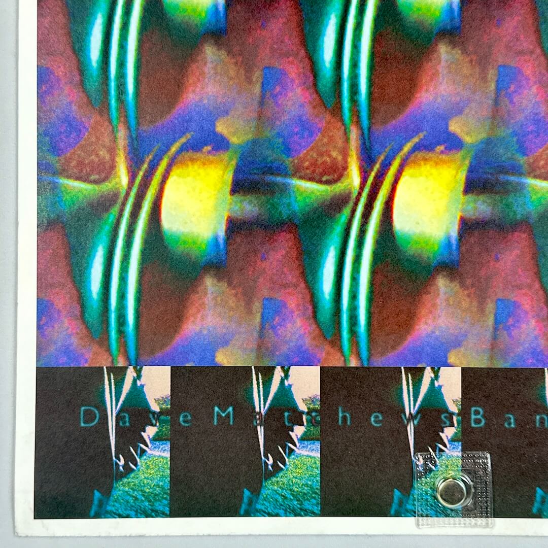 Album cover with colorful abstract design and 'Dave Matthews Band' text