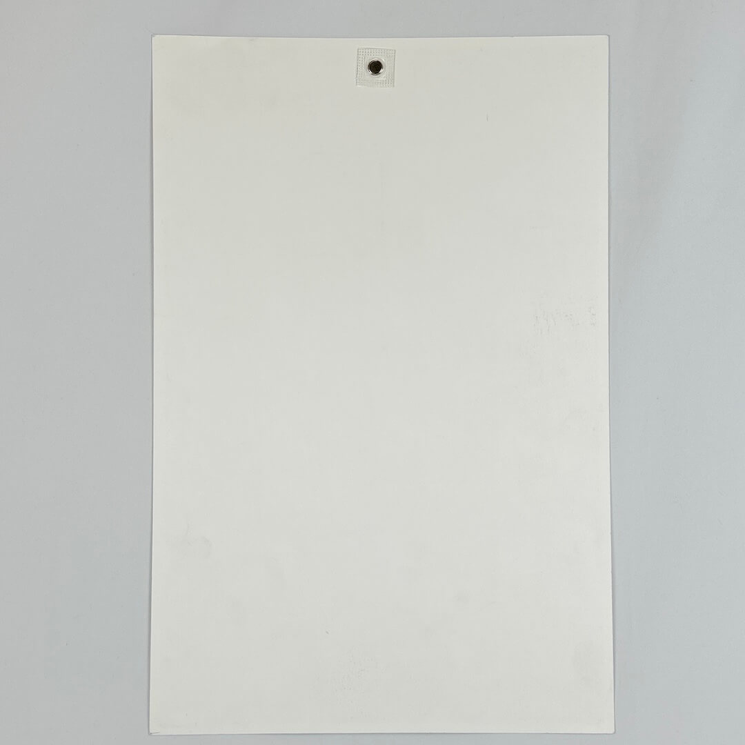 Backside of poster showing no obvious damage.