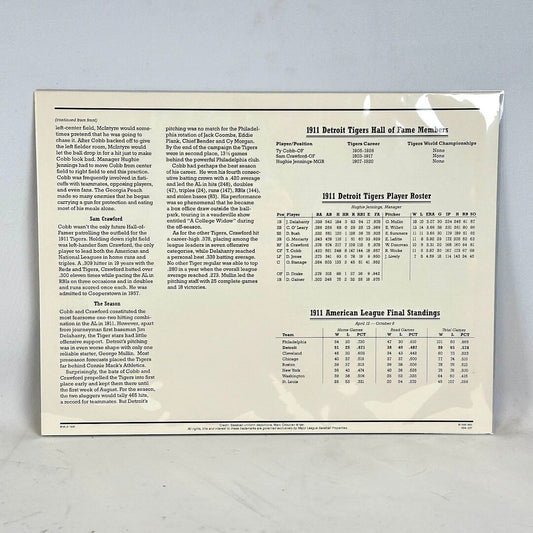 Vintage-style document with text and statistics on a gray background