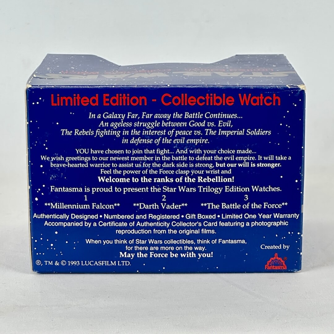 Star Wars Limited Edition Collectible Watch - Millenium Falcon - 1993