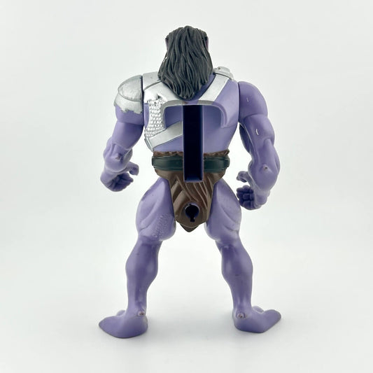 Purple humanoid gargoyle figure with armor on white background.