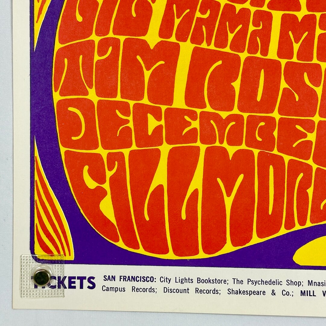 Bottom left corner of poster in excellent condition.