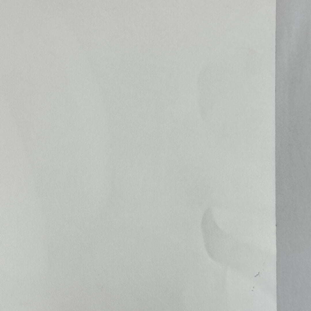 Backside of poster with a few creases.