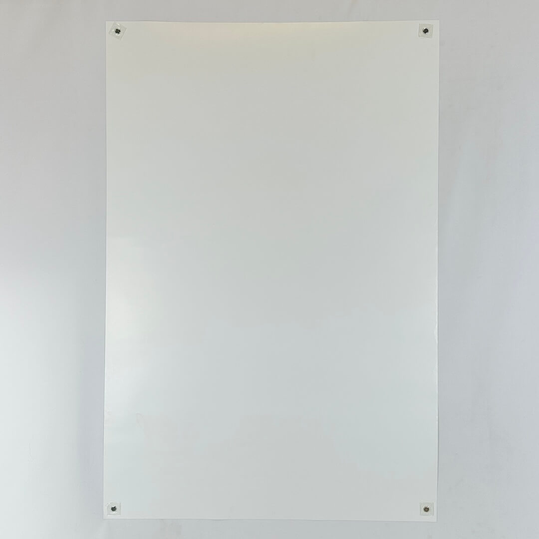 Backside of poster to show no damage to face.