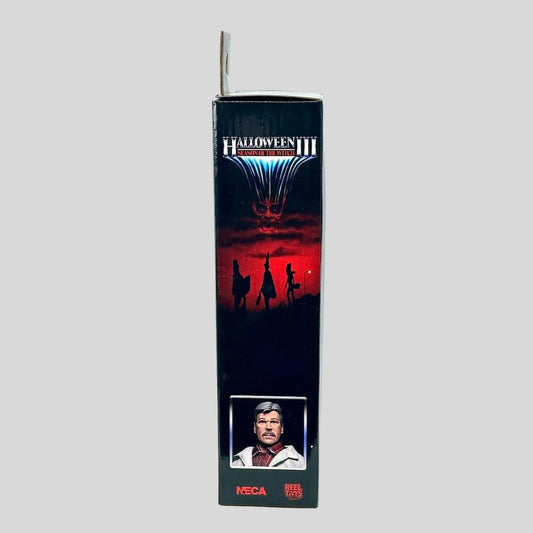 Halloween III action figure box with movie poster design on a white background
