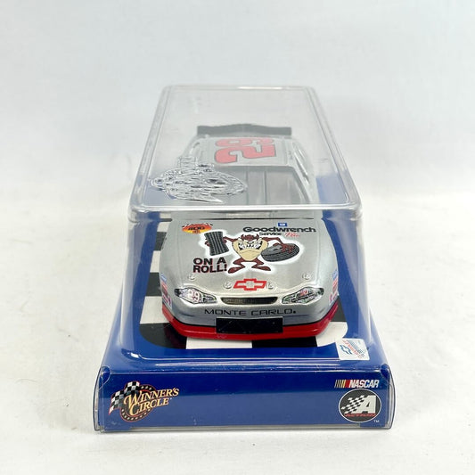 Model car in clear packaging with visible branding on a white background