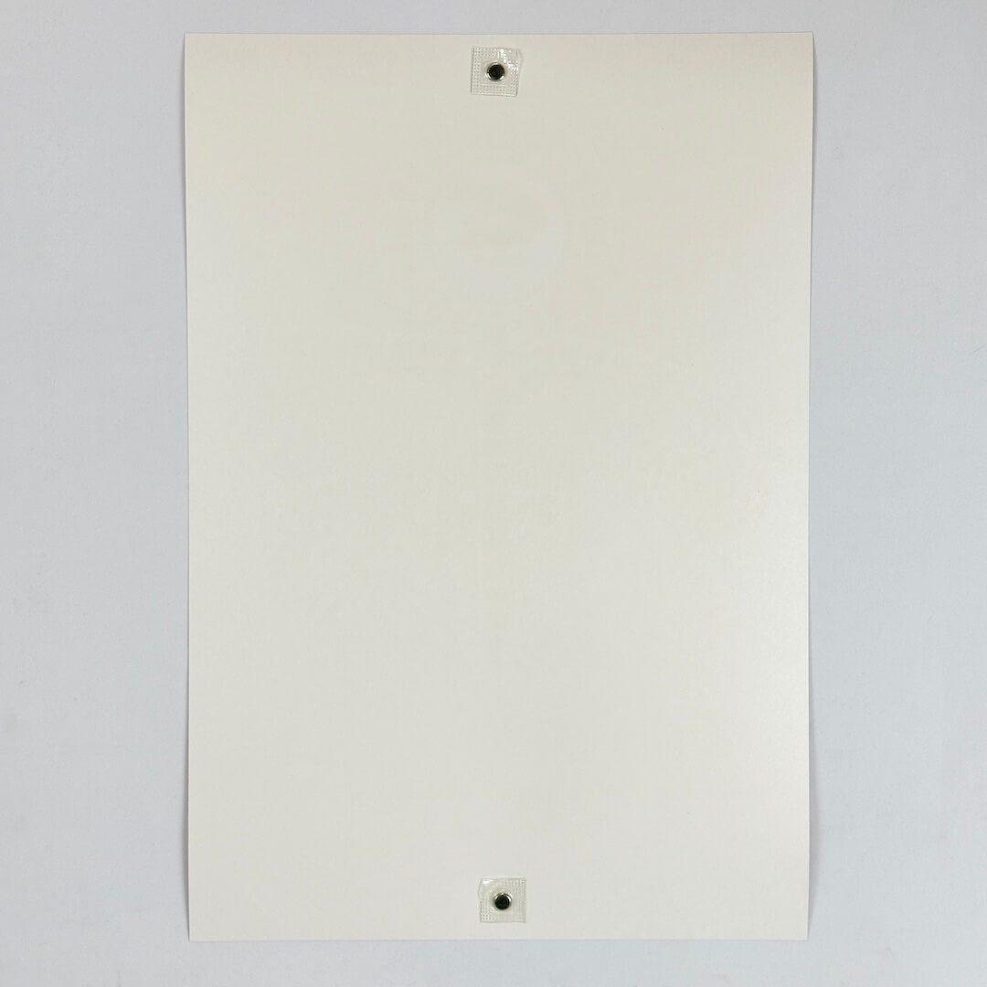 Backside of poster to show pristine condition.