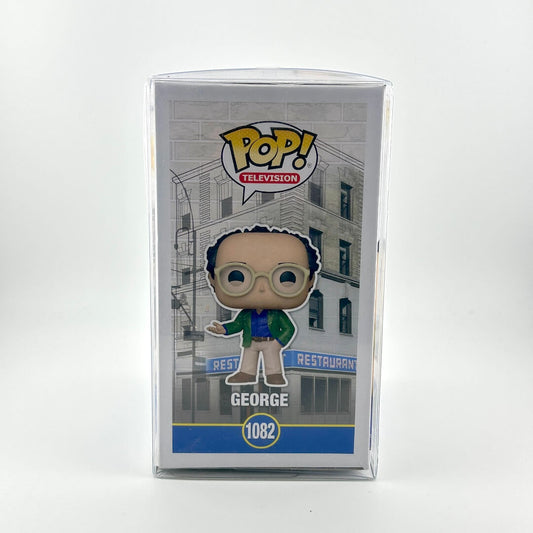 Funko Pop! Television figurine packaging with character illustration on a white background