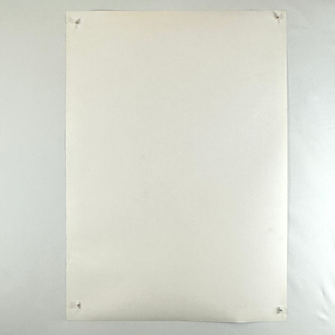 Backside of poster showing no damage, creases or smudges.
