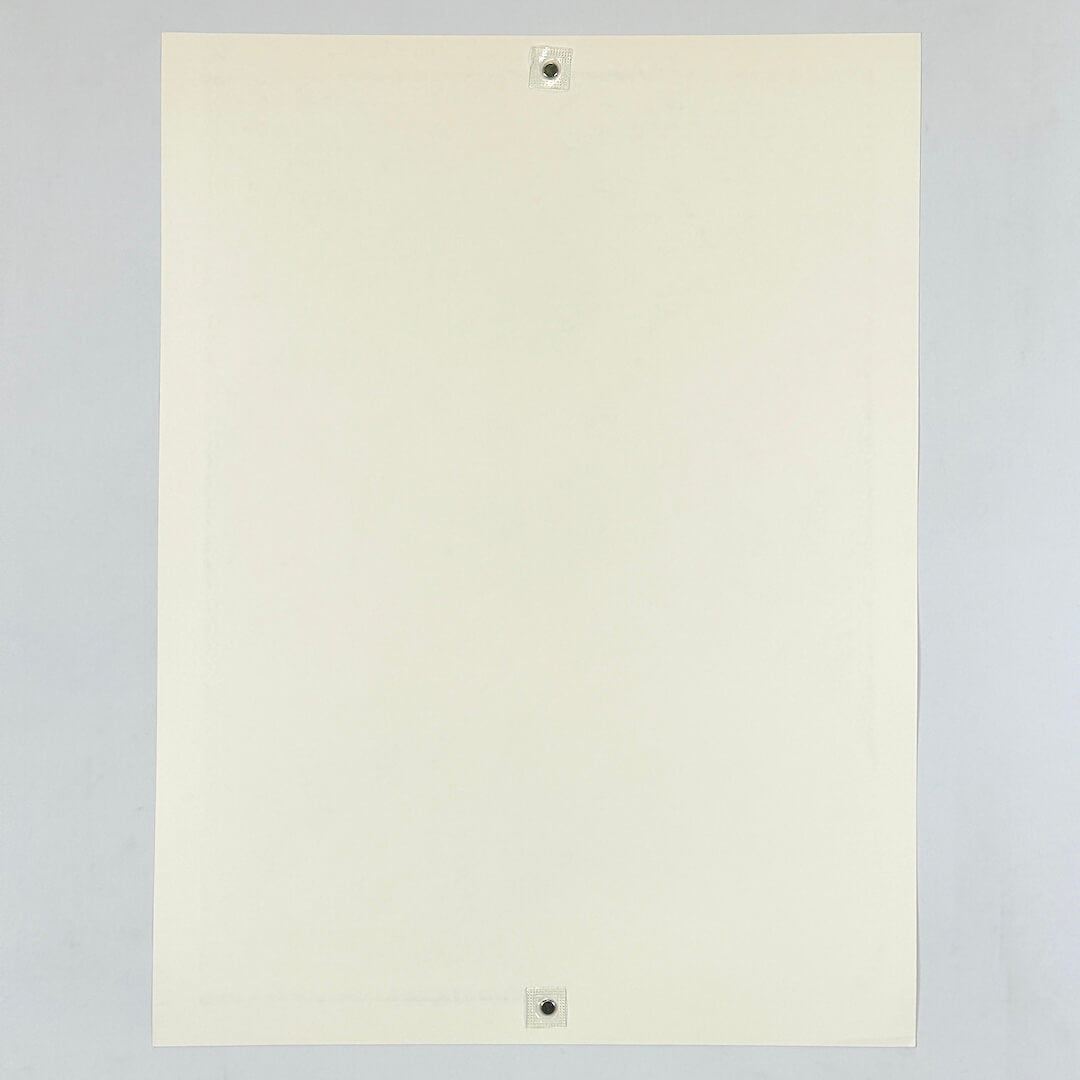 Backside of poster to show mint condition.