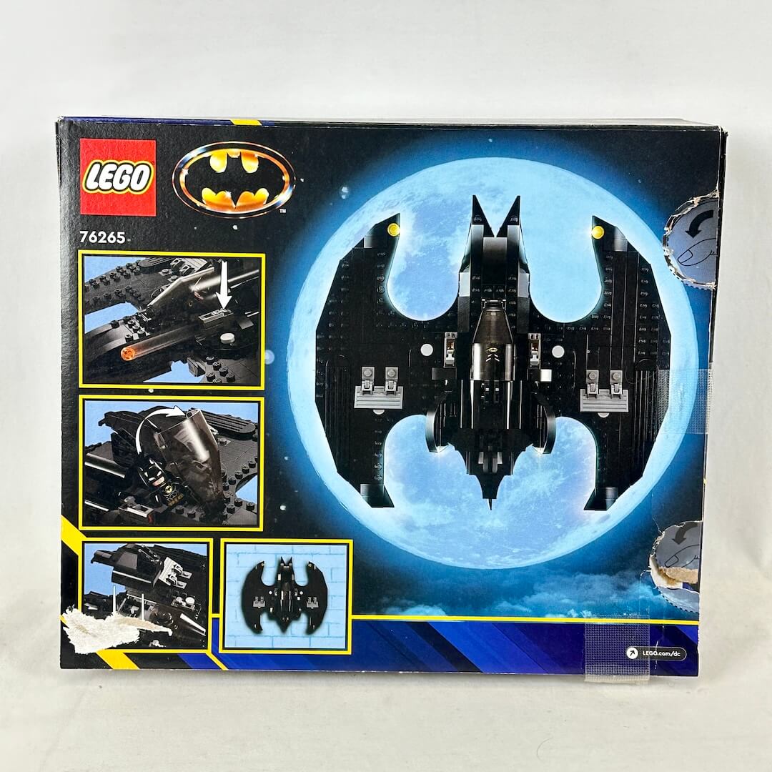 LEGO Batman Batmobile set packaging on a white background