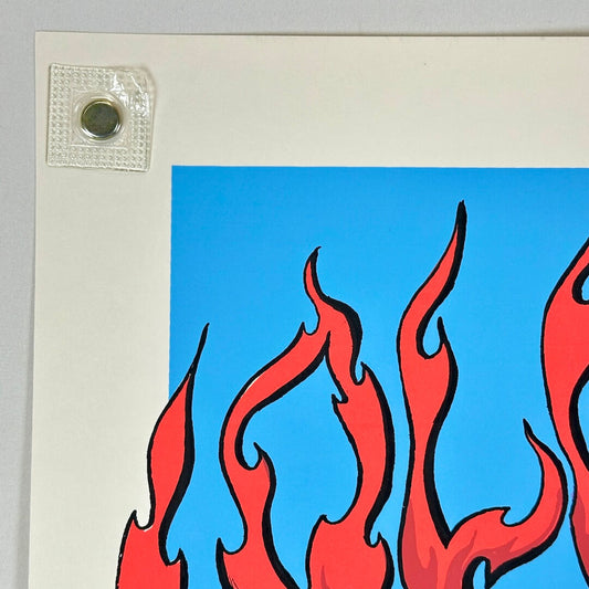 Top left corner with crisp corner and clean edges, in mint condition.