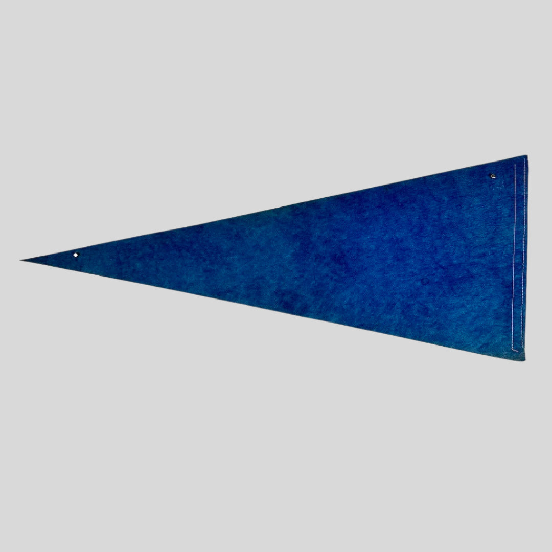 Navy blue pennant backside.