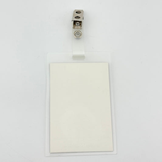 Backside of pass showing no damage and mint condition.