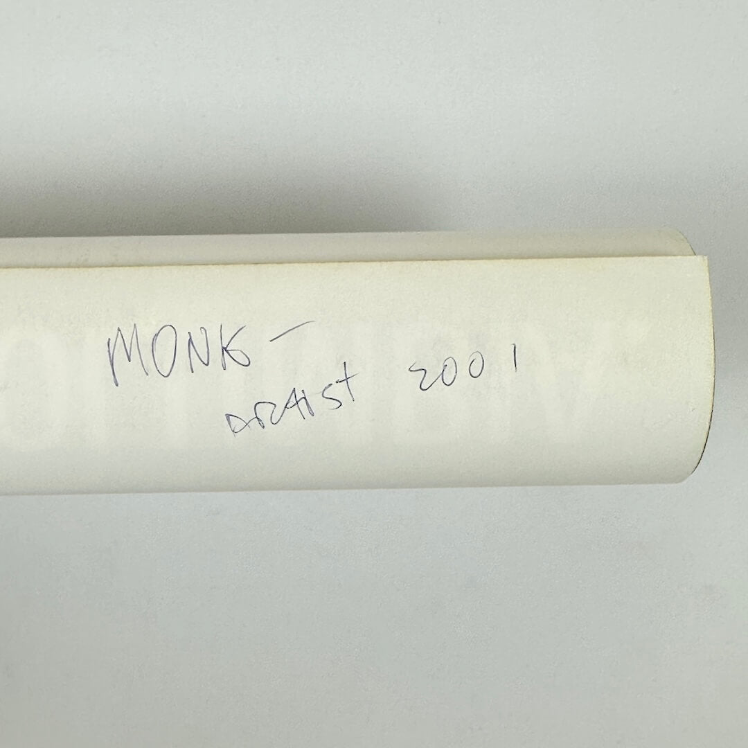 Rolled poster to show artist name in pen on reverse side.