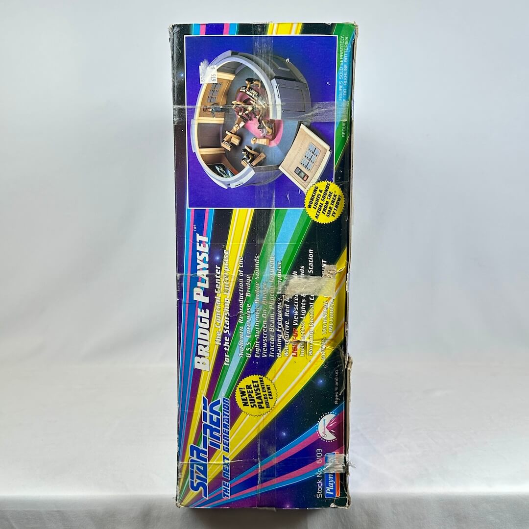 Star Trek bridge playset packaging on a white background