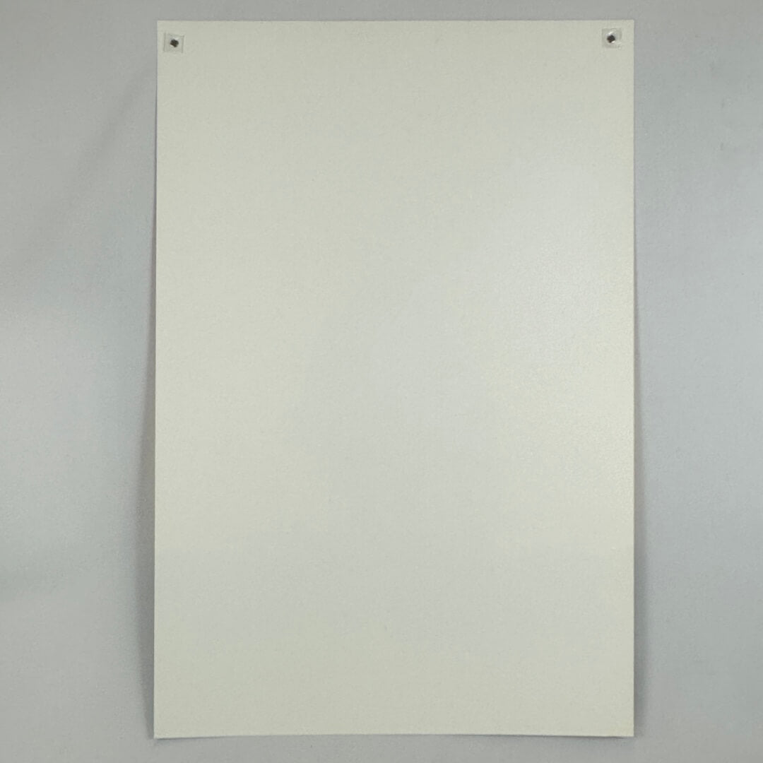 Backside of poster showing no obvious damage.