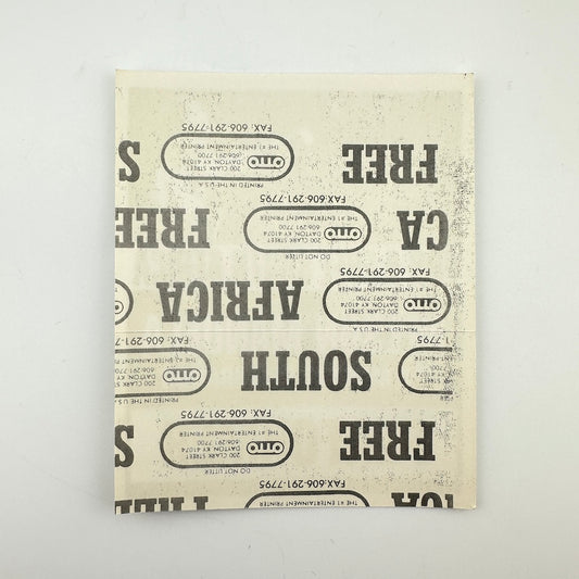 Backside of pass showing intact paper backing and mint condition.