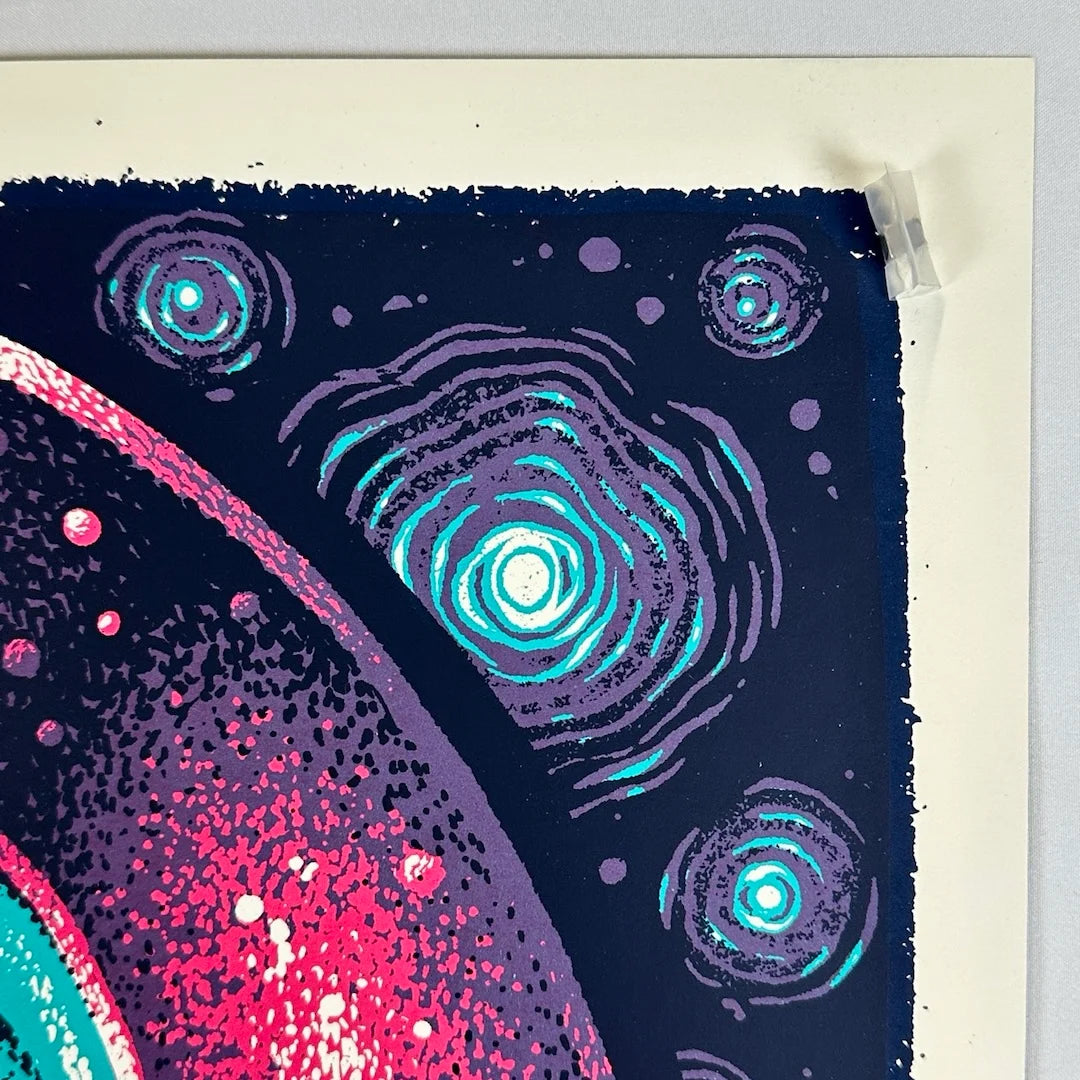 Top right corner bearing no signs of age or damage. Dark blue background.