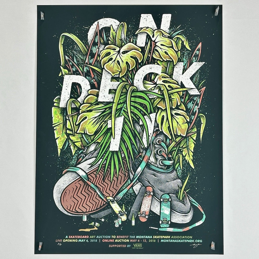 On Deck 11 Skateboard Art Auction - 2018 - Poster by Twin Home Prints