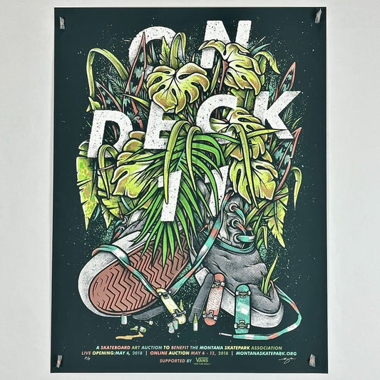 On Deck 11 Skateboard Art Auction - 2018 - Poster by Twin Home Prints
