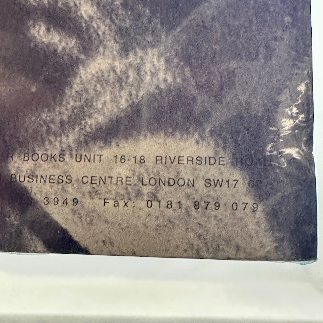 Close up of bottom right corner to show London printing company information.