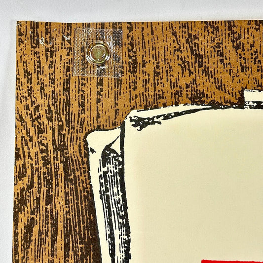 Top left corner with pin holes but no edge wear.