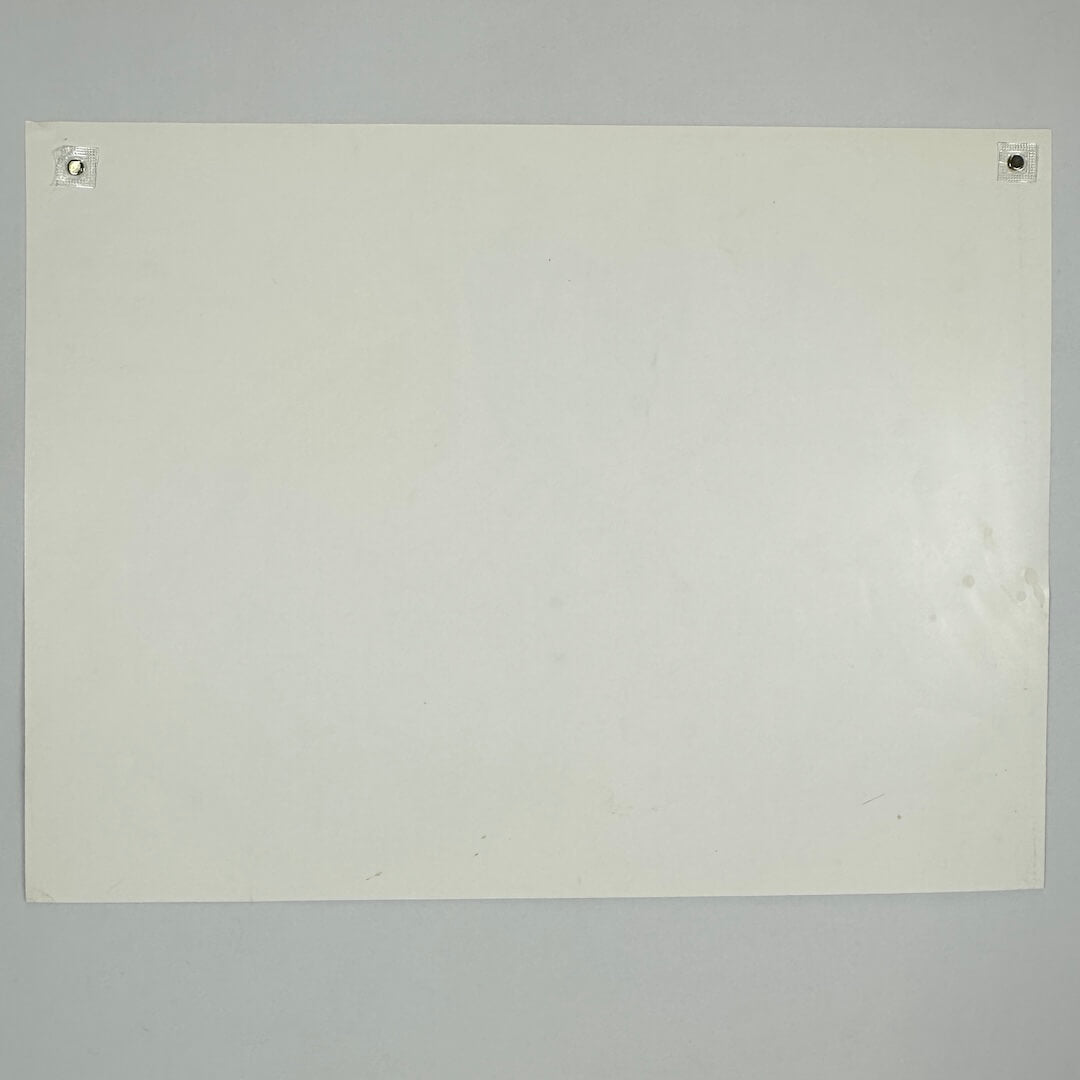 Backside of poster showing some wear to right side.