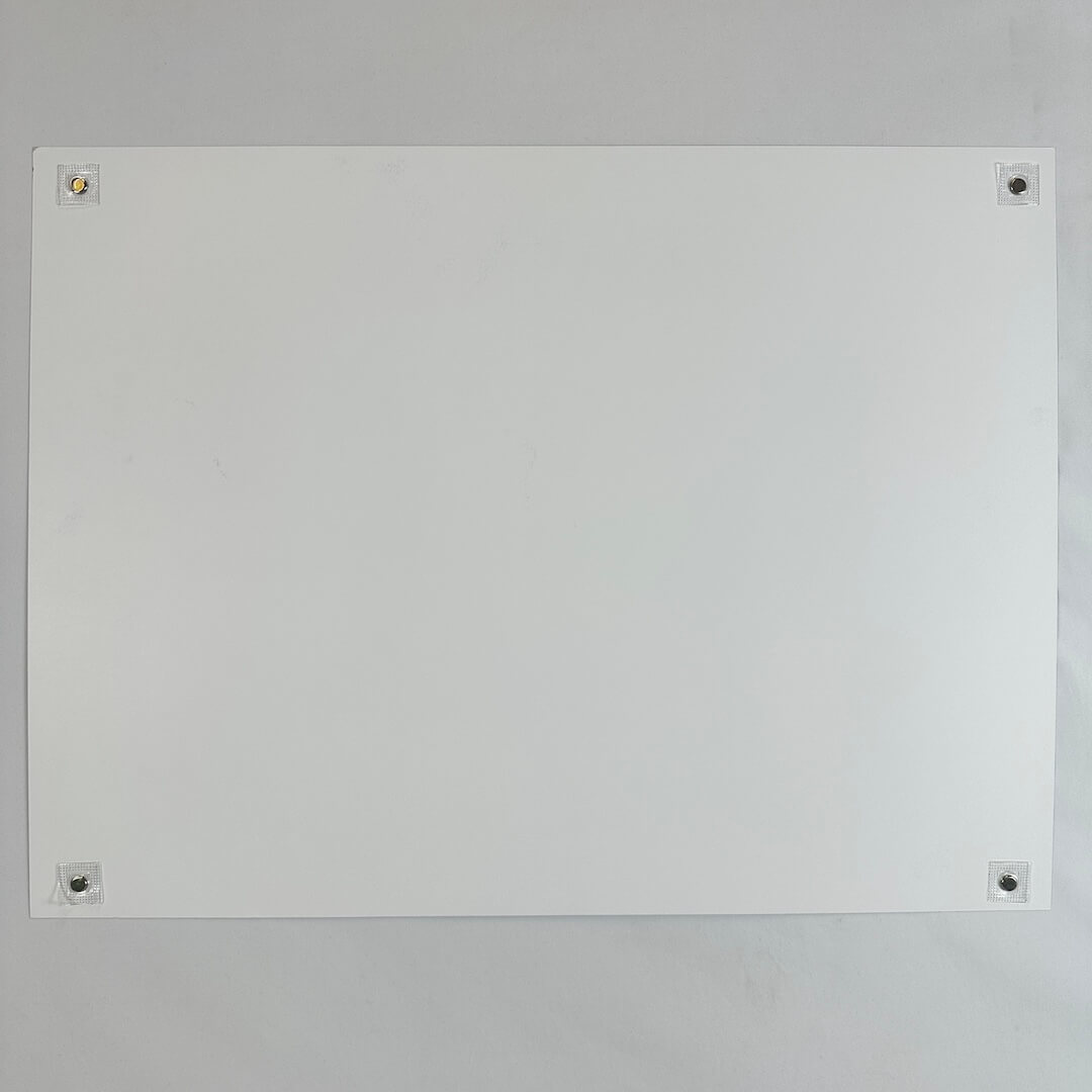 Backside of poster showing no damage to face, corner or edges.