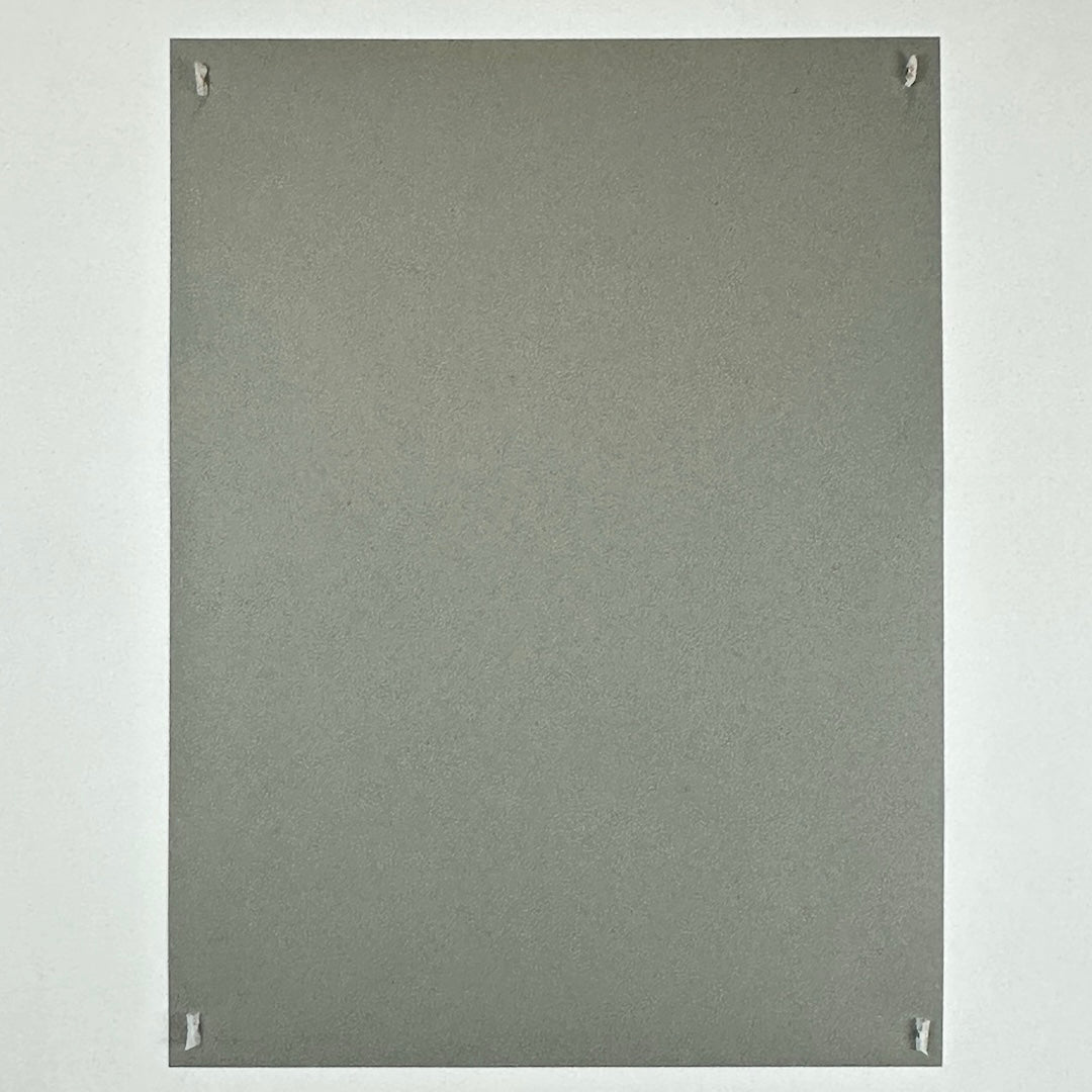 Back of poster, no design just gray paper.